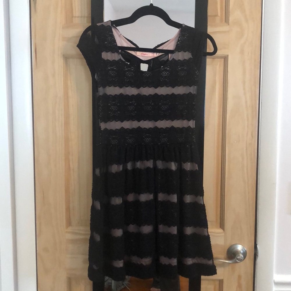 Lace black dress